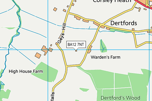 BA12 7NT map - OS VectorMap District (Ordnance Survey)