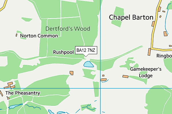 BA12 7NZ map - OS VectorMap District (Ordnance Survey)