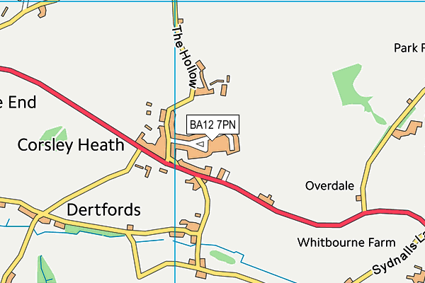 BA12 7PN map - OS VectorMap District (Ordnance Survey)