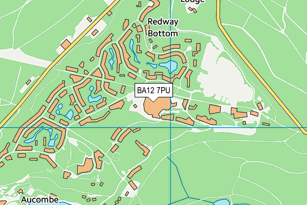 BA12 7PU map - OS VectorMap District (Ordnance Survey)