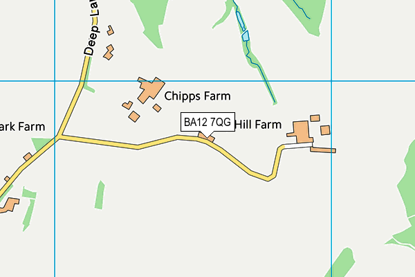 BA12 7QG map - OS VectorMap District (Ordnance Survey)