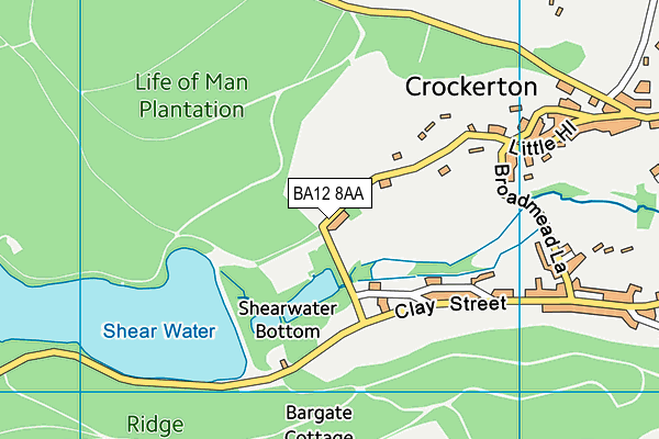 BA12 8AA map - OS VectorMap District (Ordnance Survey)