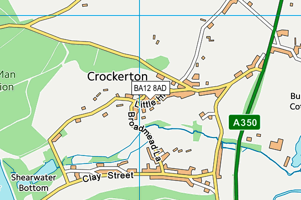 BA12 8AD map - OS VectorMap District (Ordnance Survey)