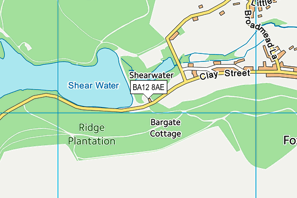 BA12 8AE map - OS VectorMap District (Ordnance Survey)