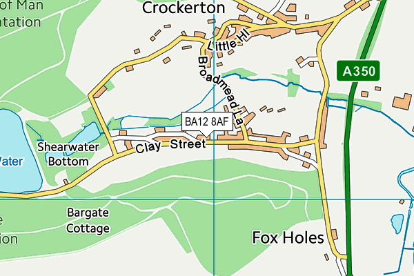 BA12 8AF map - OS VectorMap District (Ordnance Survey)