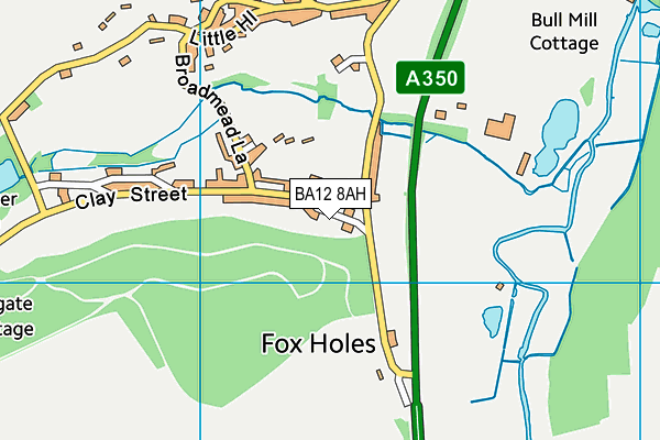 BA12 8AH map - OS VectorMap District (Ordnance Survey)