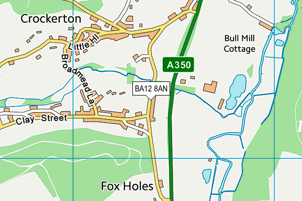 BA12 8AN map - OS VectorMap District (Ordnance Survey)