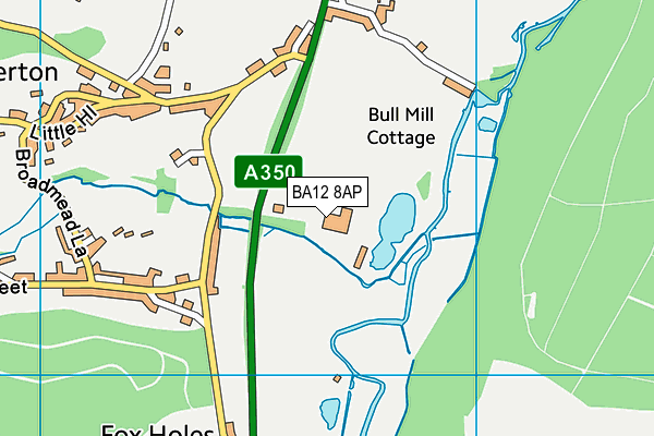 BA12 8AP map - OS VectorMap District (Ordnance Survey)