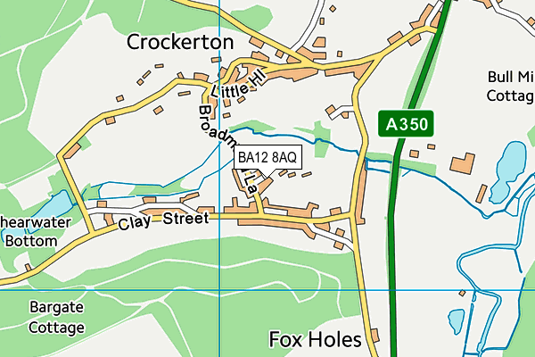 BA12 8AQ map - OS VectorMap District (Ordnance Survey)