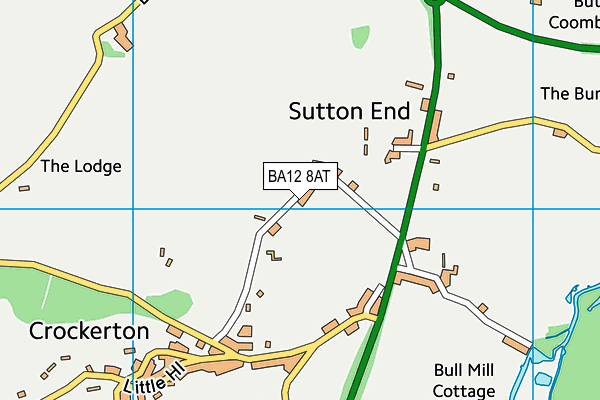 BA12 8AT map - OS VectorMap District (Ordnance Survey)