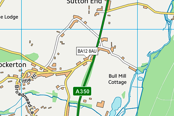 BA12 8AU map - OS VectorMap District (Ordnance Survey)