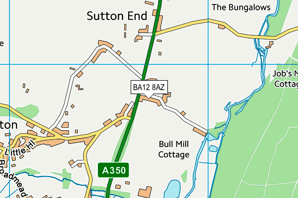 BA12 8AZ map - OS VectorMap District (Ordnance Survey)