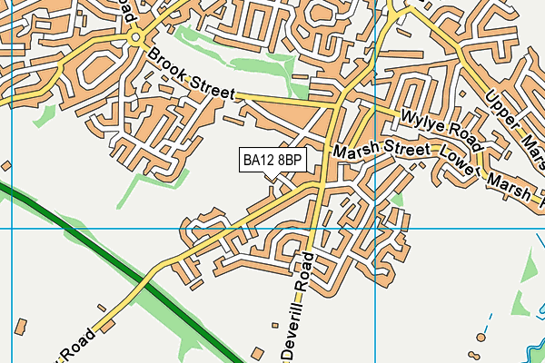 BA12 8BP map - OS VectorMap District (Ordnance Survey)