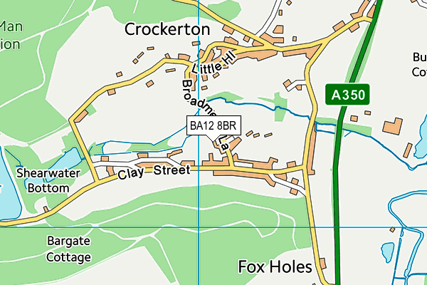 BA12 8BR map - OS VectorMap District (Ordnance Survey)