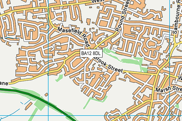 BA12 8DL map - OS VectorMap District (Ordnance Survey)