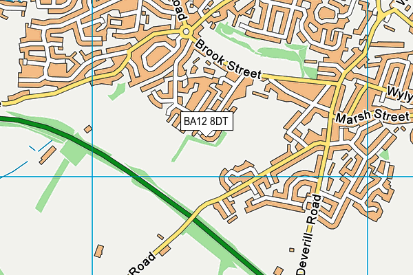 BA12 8DT map - OS VectorMap District (Ordnance Survey)