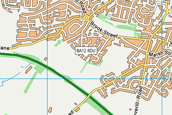 BA12 8DU map - OS VectorMap District (Ordnance Survey)