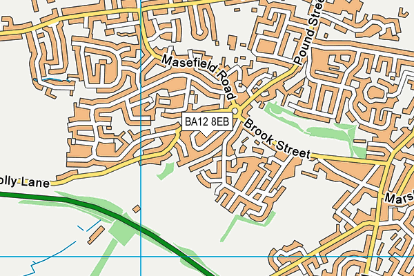 BA12 8EB map - OS VectorMap District (Ordnance Survey)