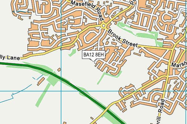 BA12 8EH map - OS VectorMap District (Ordnance Survey)