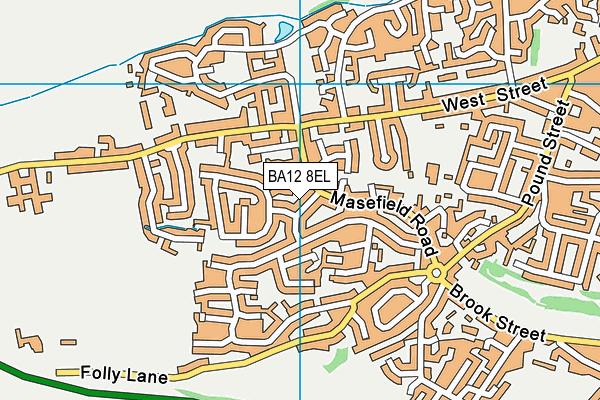 BA12 8EL map - OS VectorMap District (Ordnance Survey)