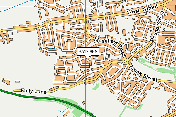 BA12 8EN map - OS VectorMap District (Ordnance Survey)