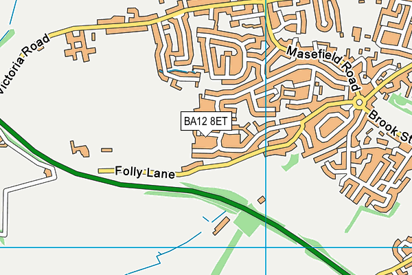 BA12 8ET map - OS VectorMap District (Ordnance Survey)