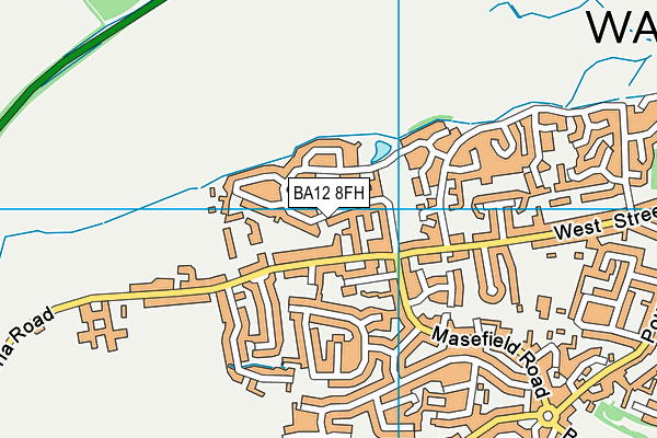 BA12 8FH map - OS VectorMap District (Ordnance Survey)
