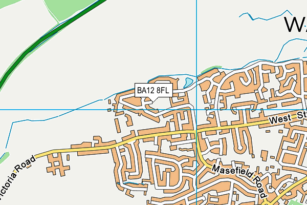 BA12 8FL map - OS VectorMap District (Ordnance Survey)