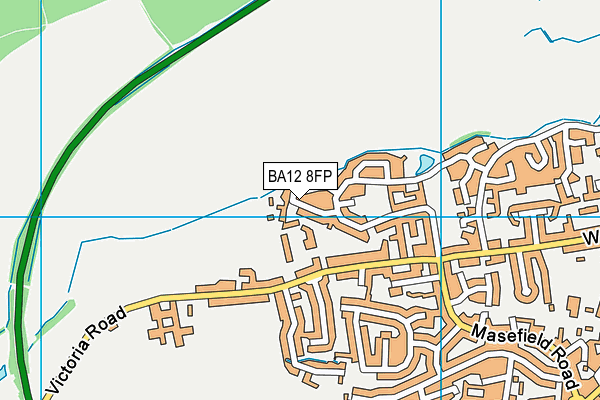 BA12 8FP map - OS VectorMap District (Ordnance Survey)