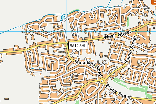 BA12 8HL map - OS VectorMap District (Ordnance Survey)