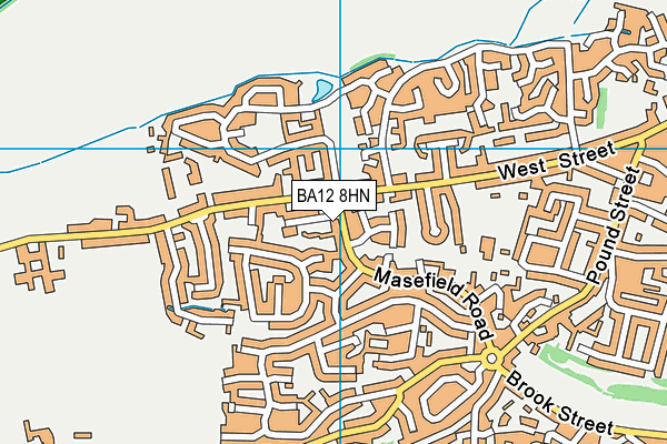 BA12 8HN map - OS VectorMap District (Ordnance Survey)