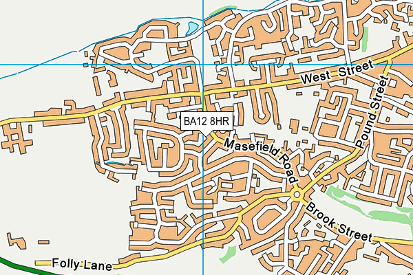 BA12 8HR map - OS VectorMap District (Ordnance Survey)