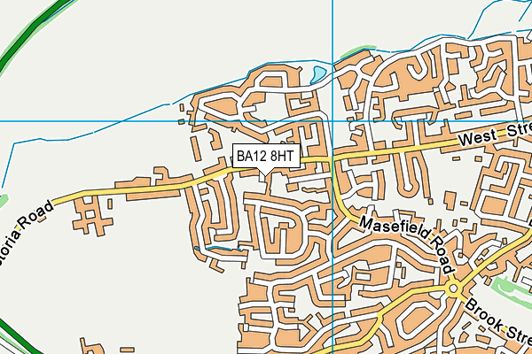 BA12 8HT map - OS VectorMap District (Ordnance Survey)
