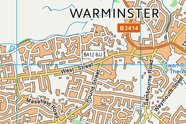 BA12 8JJ map - OS VectorMap District (Ordnance Survey)