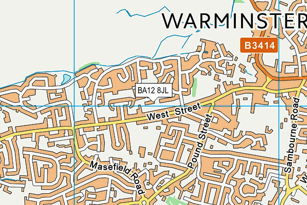 BA12 8JL map - OS VectorMap District (Ordnance Survey)