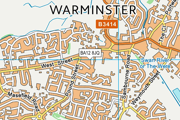 BA12 8JQ map - OS VectorMap District (Ordnance Survey)