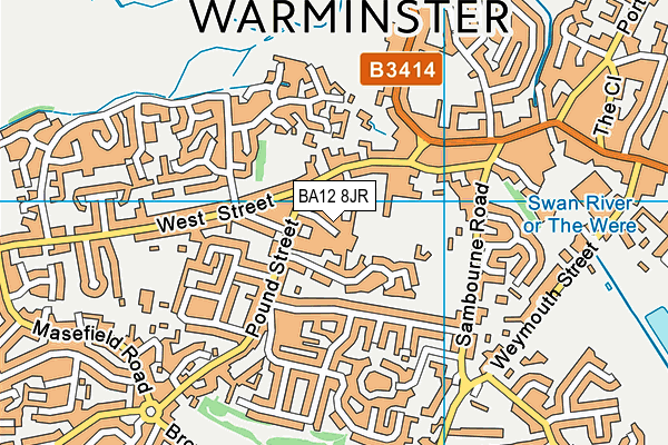 BA12 8JR map - OS VectorMap District (Ordnance Survey)