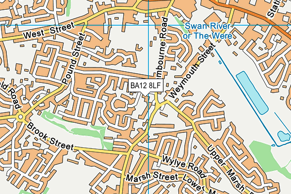 BA12 8LF map - OS VectorMap District (Ordnance Survey)