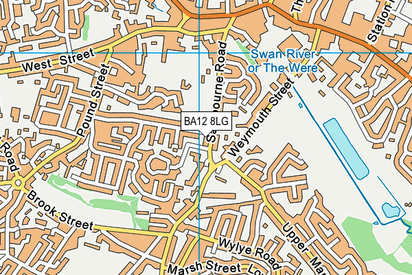 BA12 8LG map - OS VectorMap District (Ordnance Survey)