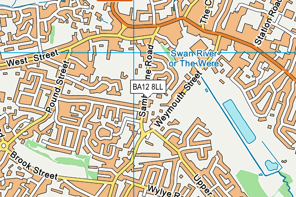 BA12 8LL map - OS VectorMap District (Ordnance Survey)