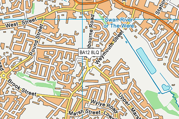 BA12 8LQ map - OS VectorMap District (Ordnance Survey)