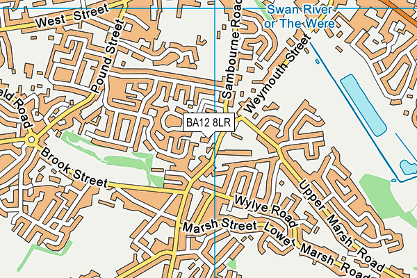 BA12 8LR map - OS VectorMap District (Ordnance Survey)