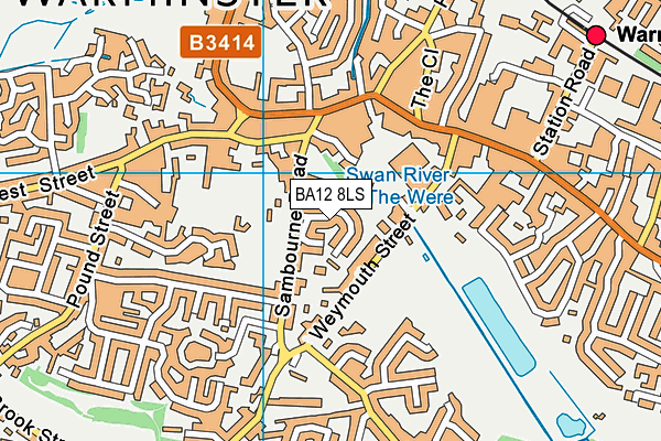 BA12 8LS map - OS VectorMap District (Ordnance Survey)