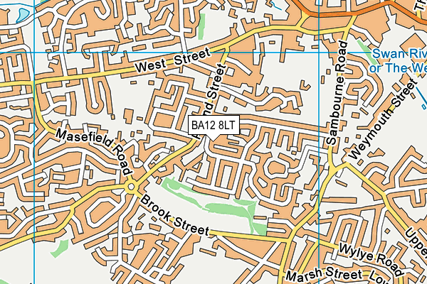 BA12 8LT map - OS VectorMap District (Ordnance Survey)