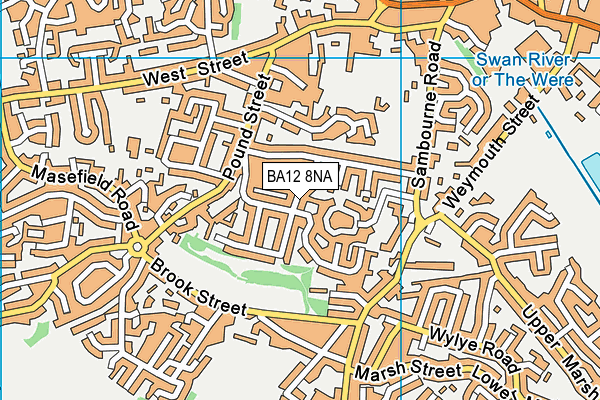 BA12 8NA map - OS VectorMap District (Ordnance Survey)