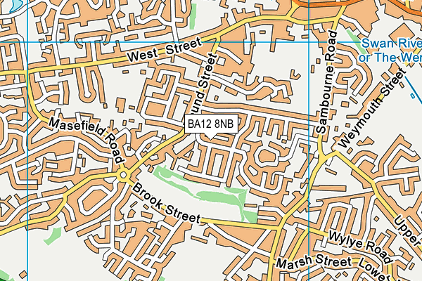 BA12 8NB map - OS VectorMap District (Ordnance Survey)