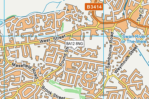 BA12 8NG map - OS VectorMap District (Ordnance Survey)