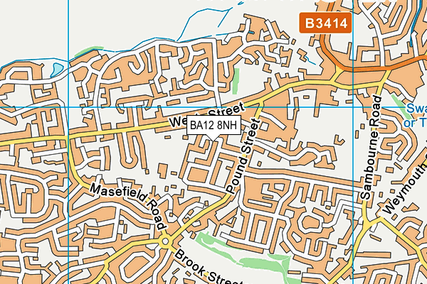 BA12 8NH map - OS VectorMap District (Ordnance Survey)