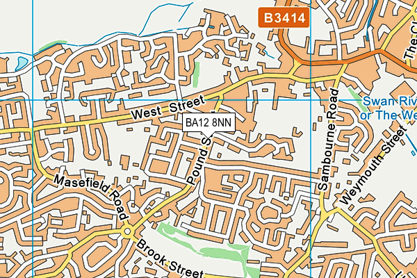 BA12 8NN map - OS VectorMap District (Ordnance Survey)