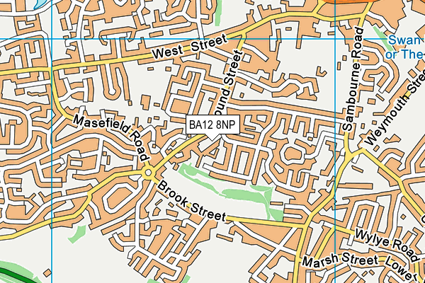 BA12 8NP map - OS VectorMap District (Ordnance Survey)